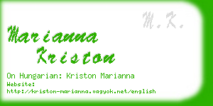 marianna kriston business card